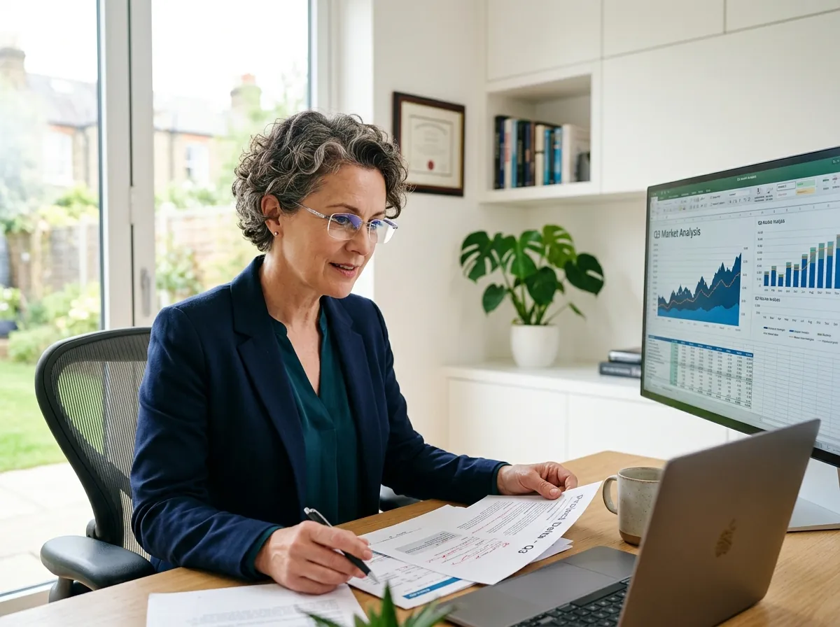Step 2: Transition gaze between paperwork and screen
